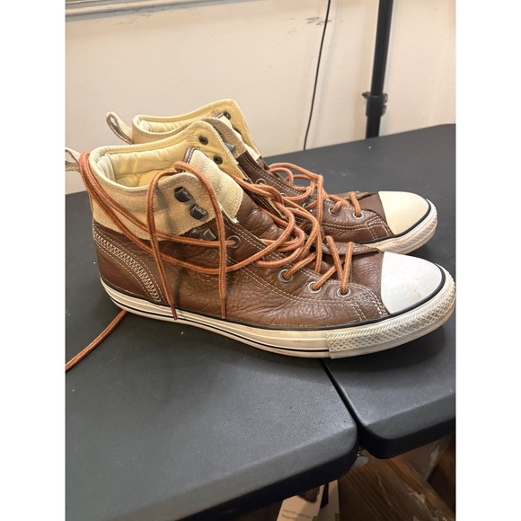 Converse Other - Converse Chuck Taylor All Star Brown Leather Suede High Top Boot Mens 12 139820C